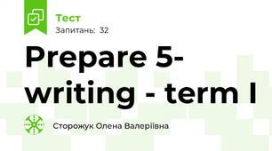 Prepare 5- writing - term I