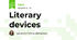 Literary devices