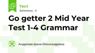 Go getter 2 Mid Year Test 1-4 Grammar
