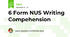 6 Form NUS Writing Compehension