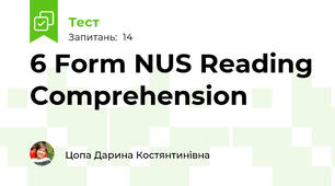 6 Form NUS Reading Comprehension