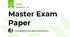Master Exam Paper