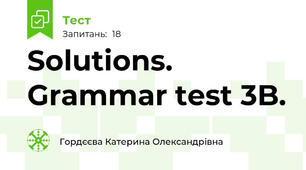 Solutions. Grammar test 3B.