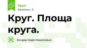 Круг. Площа круга.