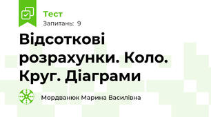 Відсоткові розрахунки. Коло. Круг. Діаграми