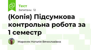 (Копія) Підсумкова контрольна робота за 1 семестр