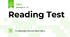 Reading Test 