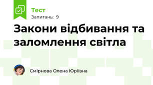 Закони відбивання та заломлення світла