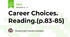 Career Choices. Reading.(p.83-85)