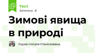 Зимові явища в природі