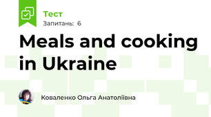 Meals and cooking in Ukraine