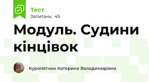 Модуль. Судини кінцівок