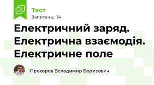 Електричний заряд. Електрична взаємодія. Електричне поле