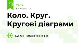  Коло. Круг. Кругові діаграми