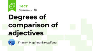 Degrees of comparison of adjectives