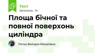 Площа бічної та повної поверхонь циліндра