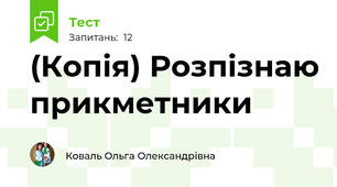 (Копія) Розпізнаю прикметники