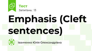 Emphasis (Cleft sentences)