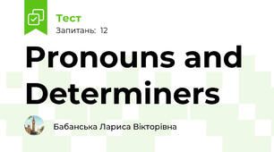 Pronouns and Determiners