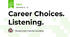 Career Choices. Listening.