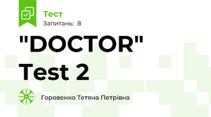"DOCTOR" Test 2