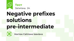 Negative prefixes solutions pre-intermediate