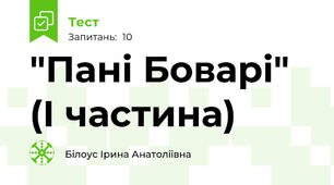 "Пані Боварі" (І частина)