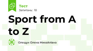 Sport from A to Z
