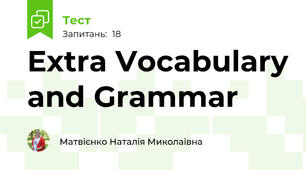 Extra Vocabulary and Grammar