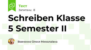 Schreiben Klasse 5 Semester II