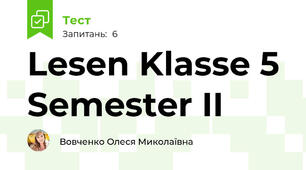 Lesen Klasse 5 Semester II