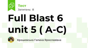 Full Blast 6 unit 5 ( A-C)