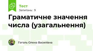 Граматичне значення числа (узагальнення)