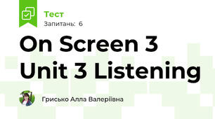 On Screen 3 Unit 3 Listening