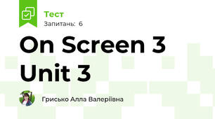 On Screen 3 Unit 3