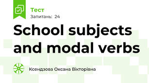 School subjects and modal verbs