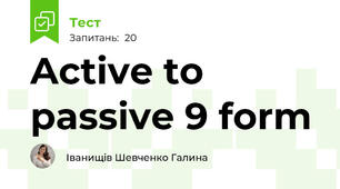 Active to passive 9 form
