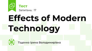 Effects of Modern Technology