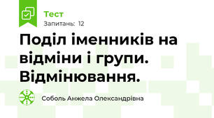 Поділ іменників на відміни і групи. Відмінювання.