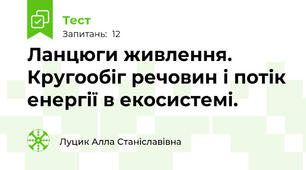 Ланцюги живлення. Кругообіг речовин і потік енергії в екосистемі.