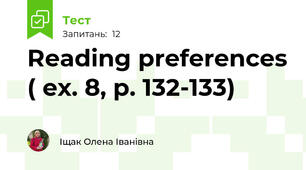 Reading preferences ( ex. 8, p. 132-133)