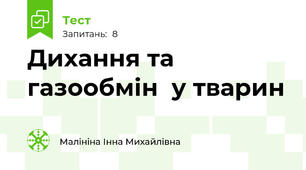 Дихання та газообмін  у тварин