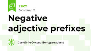 Negative adjective prefixes