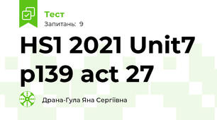 HS1 2021 Unit7  p139 act 27