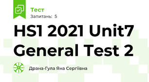  HS1 2021 Unit7  General Test 2