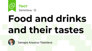 Food and drinks and their tastes