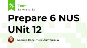 Prepare 6 NUS UNit 12