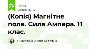 (Копія) Магнітне поле. Сила Ампера. 11 клас.