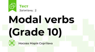 Modal verbs (Grade 10)