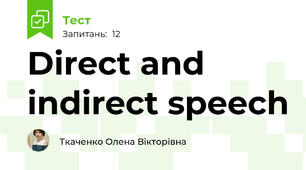 Direct and indirect speech